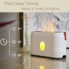 Flaming Oil Diffuser Humidifier w/ 3D Faux Flame Lights - 200ml