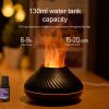RGB Flame Aroma Diffuser 3D Fire Volcano Humidifier-130ML