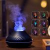 RGB Flame Aroma Diffuser 3D Fire Volcano Humidifier-130ML