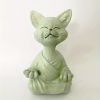1pc Whimsical Buddha Meditating/ Tranquility Cat Sculpture